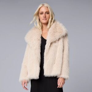 Simply Vera Vera Wang Faux Fur Jacket